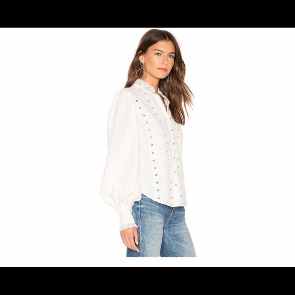 Joie Bobette White Top Blouse